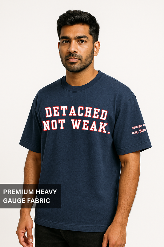“Detached, Not Weak” – Oversized Premium Streetwear Tee