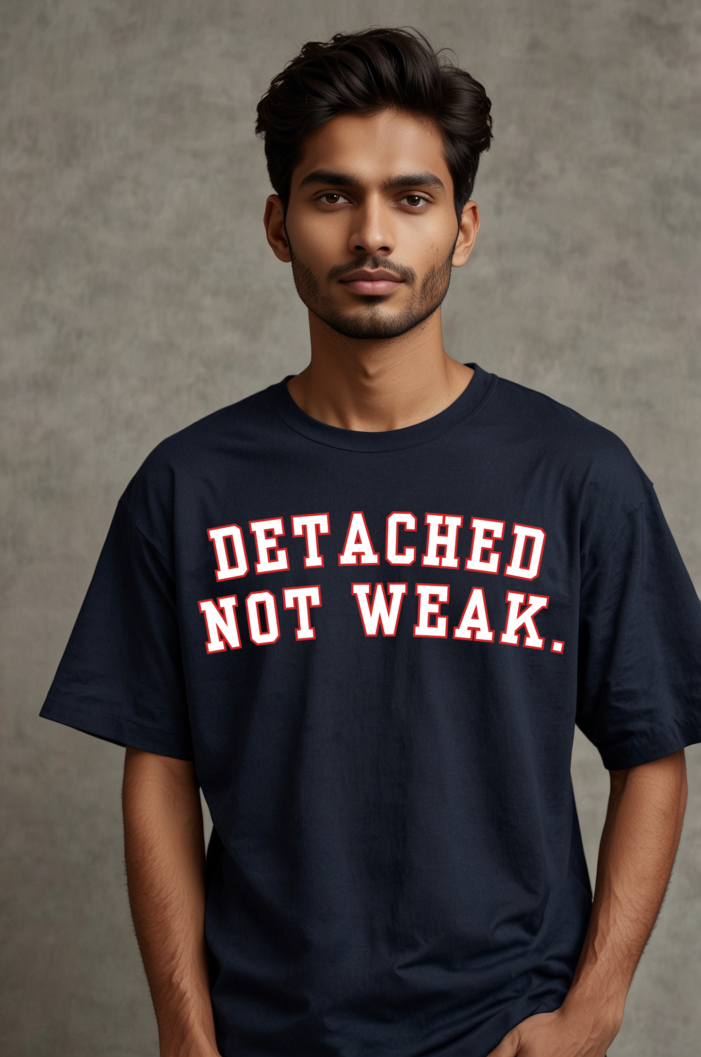 “Detached, Not Weak” – Oversized Premium Streetwear Tee
