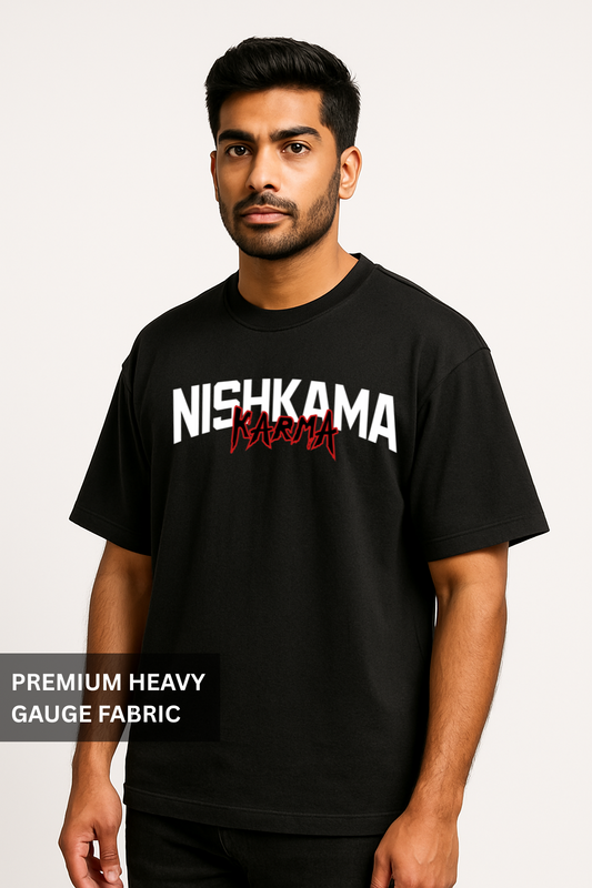 “Nishkama Karma” – Oversized Premium Streetwear Tee